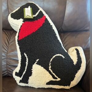 *NWT* Black Labrador Dog Accent Pillow